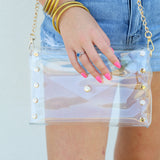 Gameday Purse-Clear/Gold