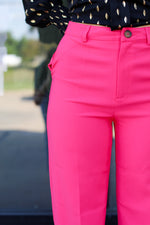 Modern Lady Trousers-Hot Pink