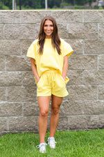 Trendy Tina Top-Yellow