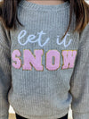 Let it Snow Patch Sweater