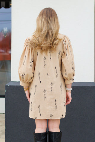 Stitches of Florals Dress