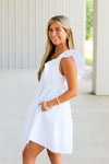 Let it Grow Dress-White