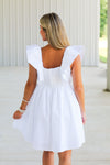 Let it Grow Dress-White