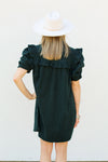 Counting on Corduroy Dress-Evergreen