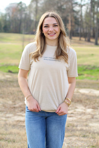 Can't Throw Stones While Washing Feet Tee