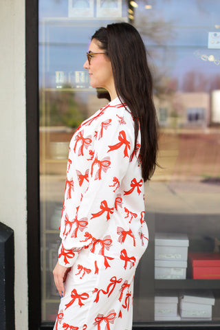 Trendy Bows PJ Set