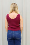 Favorite Sweater Tank-Maroon