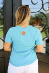 Mr.P's Pelican Tee-Turquoise