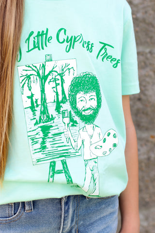 Tween Mr. P's Happy Little Cypress Trees Tee