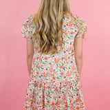 Mix Print Floral Dress