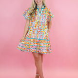 Colorful Fields of Flowers Dress