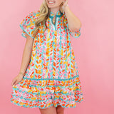 Colorful Fields of Flowers Dress