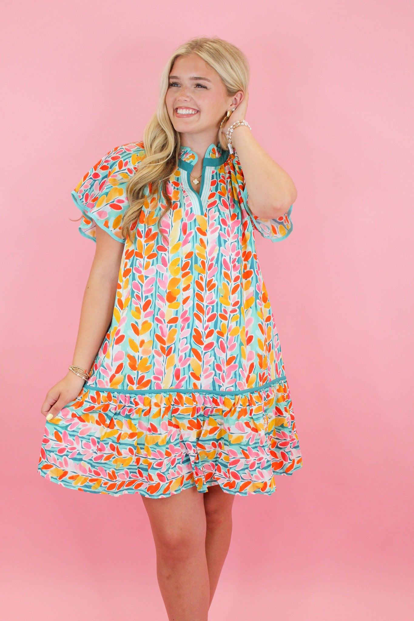 Colorful Fields of Flowers Dress