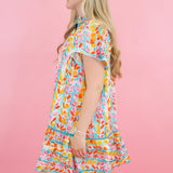 Colorful Fields of Flowers Dress