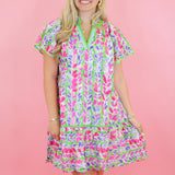 Colorful Fields of Flowers Dress