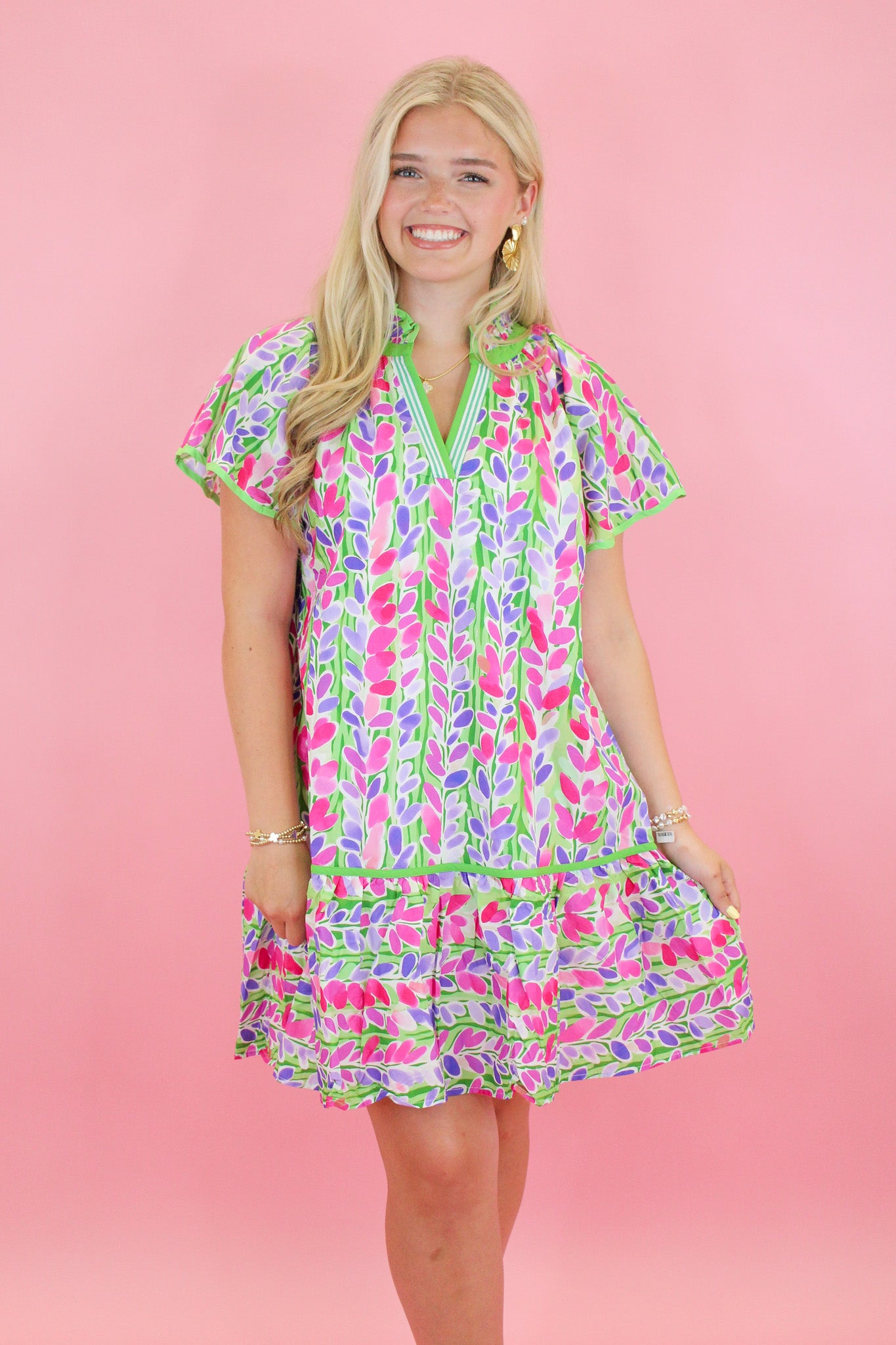 Colorful Fields of Flowers Dress