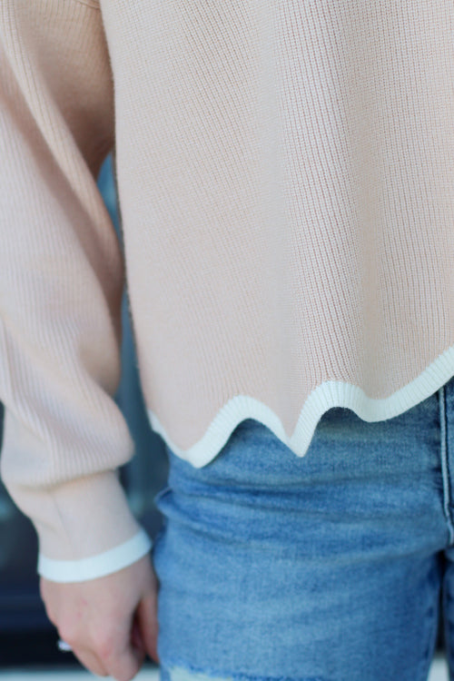 Scallop Bottom Sweater