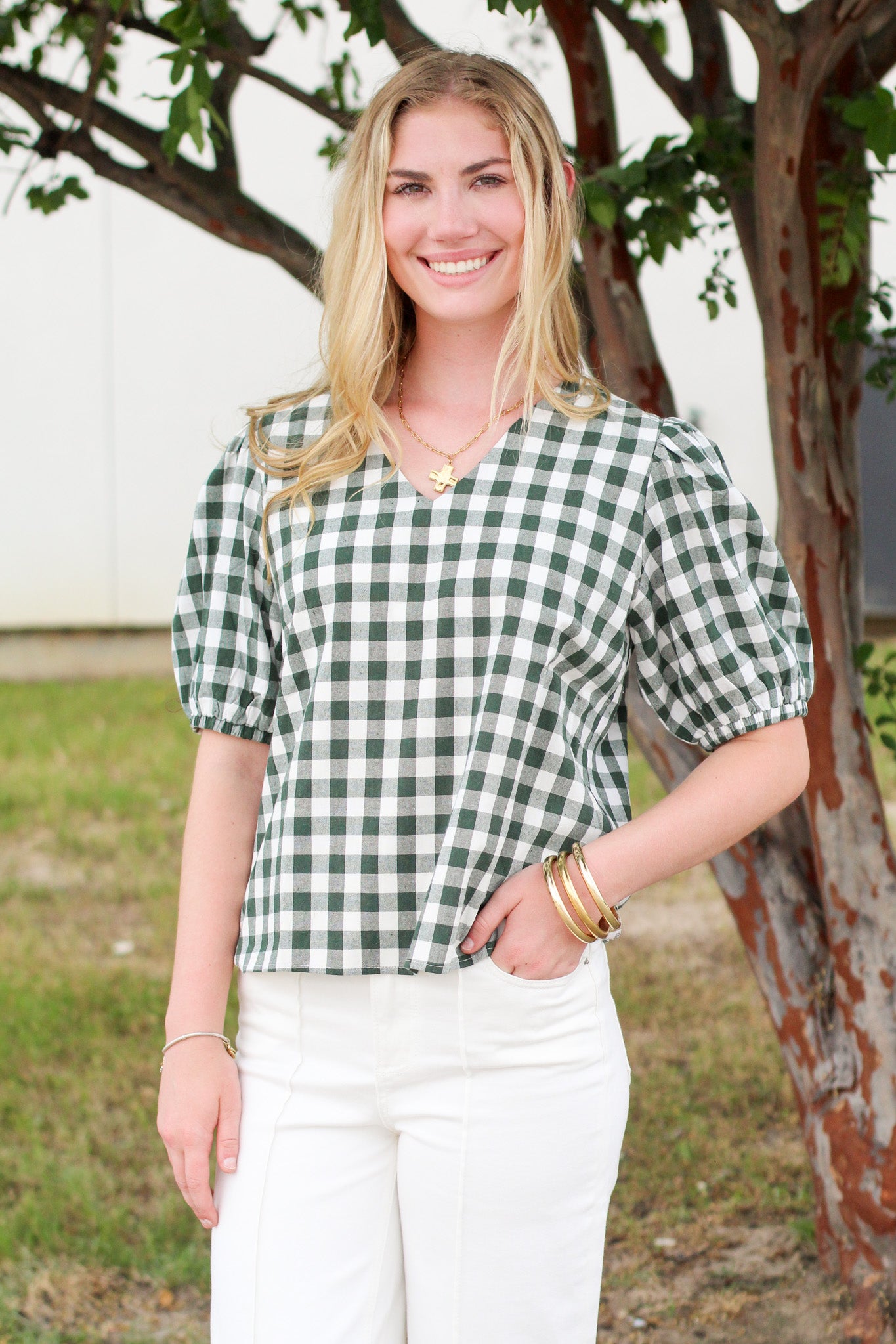 Basic Gingham Top