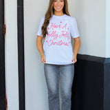 A Holly Jolly Christmas Tee-White