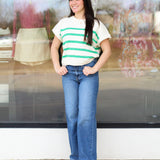 Knitted with Stripes Sweater
