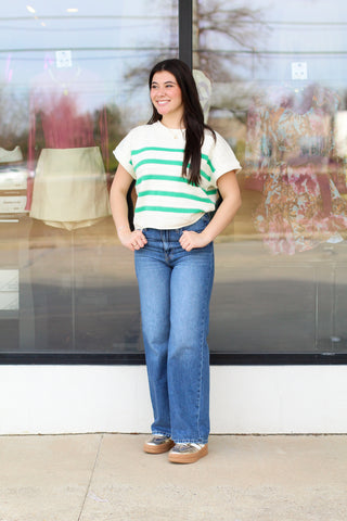 Knitted with Stripes Sweater