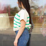 Knitted with Stripes Sweater