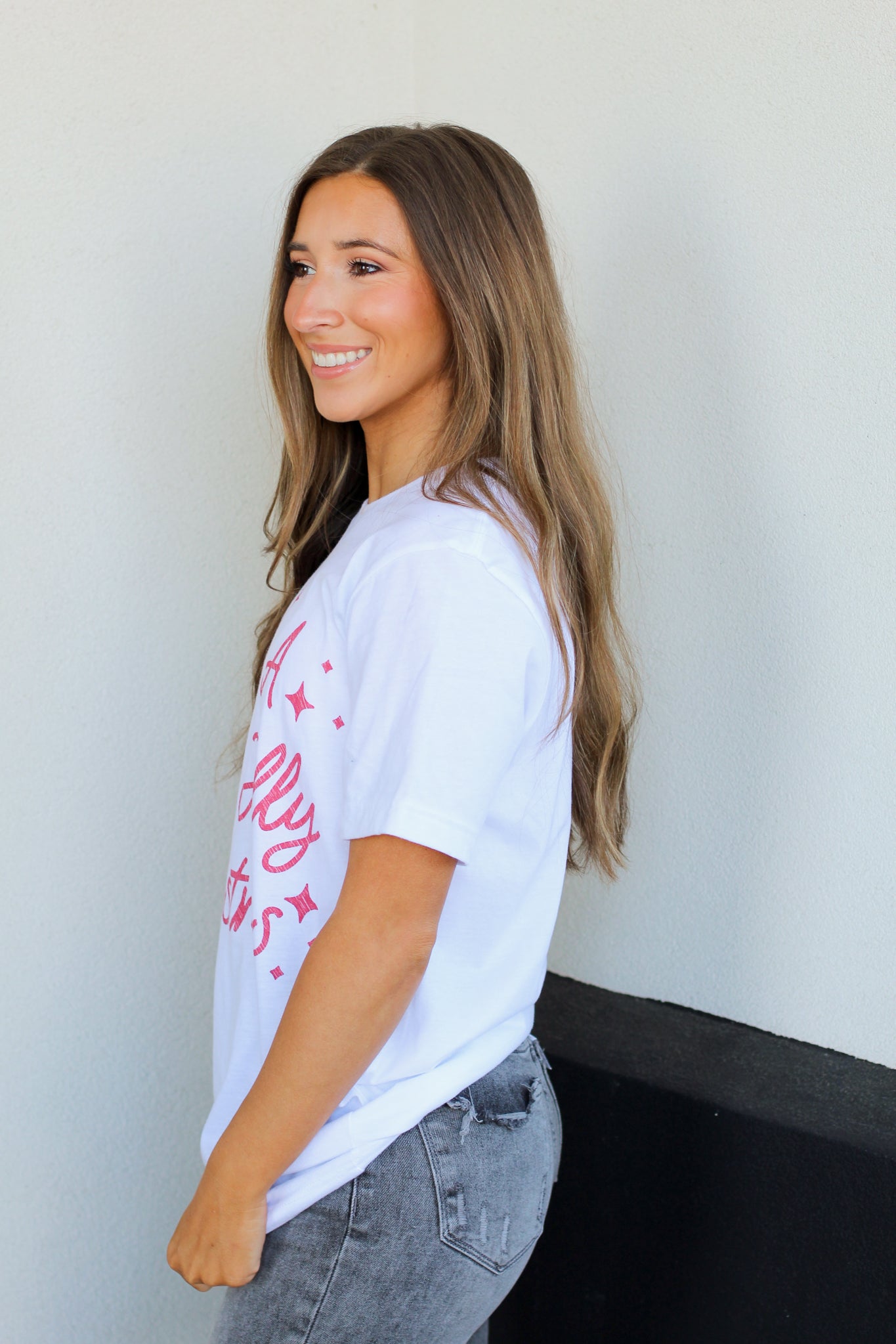 A Holly Jolly Christmas Tee-White