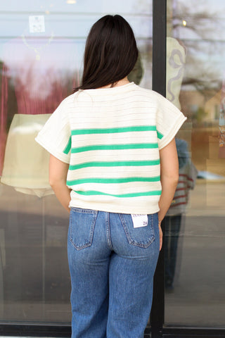 Knitted with Stripes Sweater