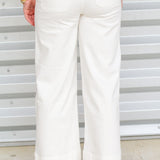 Pretty Pintuck Wide Leg Jeans