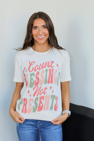 Count Blessings Tee-Cream