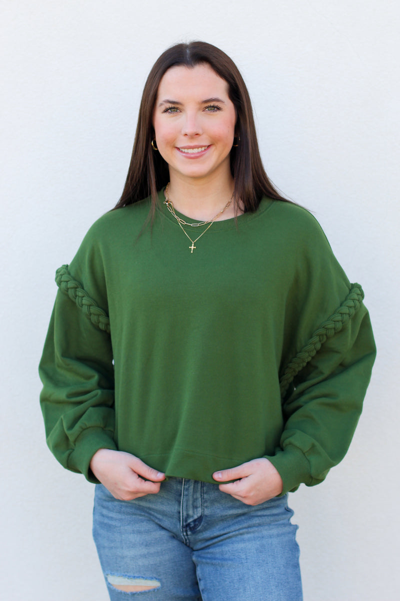 Braided Sleeve Top