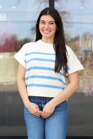 Knitted with Stripes Sweater