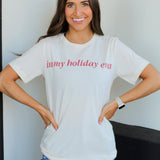 In My Holiday Era Tee-Natural