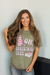 Oh Christmas Tree Snack Tee-Olive