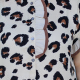 Bold Leopard Ruffle Top