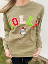 Jolly Patch Sweatshirt-Olive