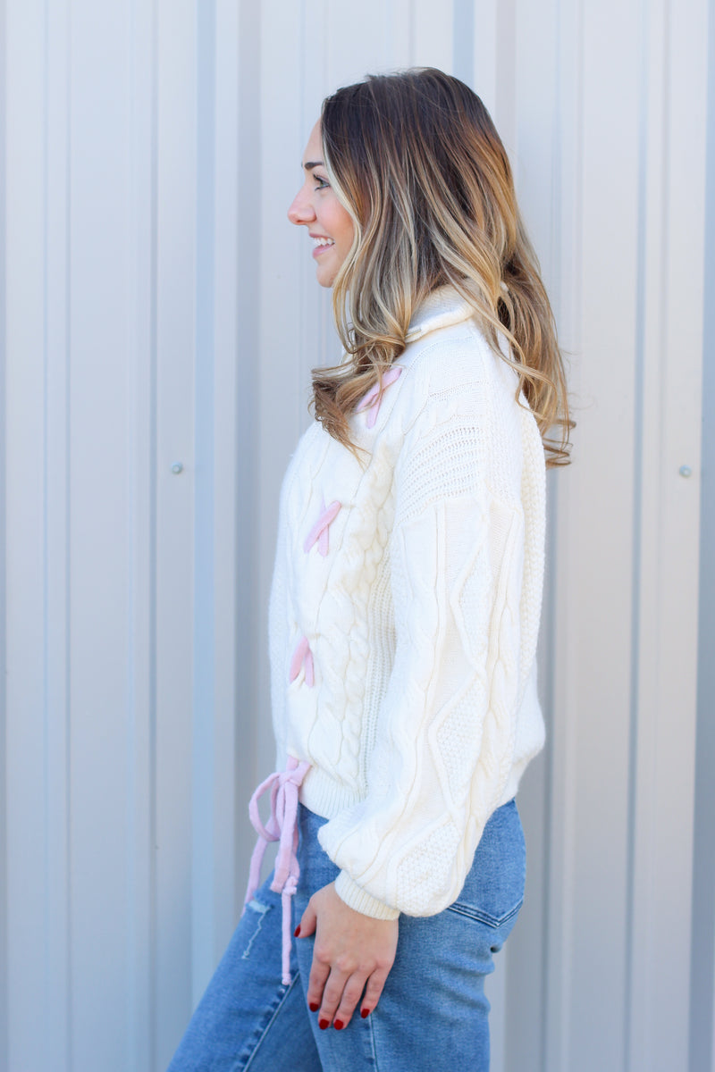 Lace Up Pullover