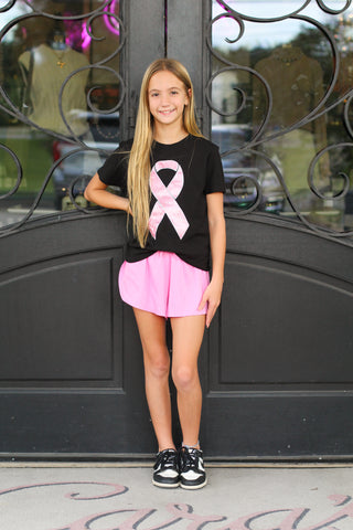 Tween Breast Cancer Awareness Tee