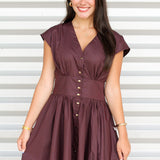 Fancy Button Dress