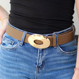 Gold Oval Belt