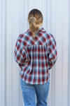 Basic Button Flannel Top