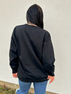 Merry Glitter Patch Sweatshirt-Black