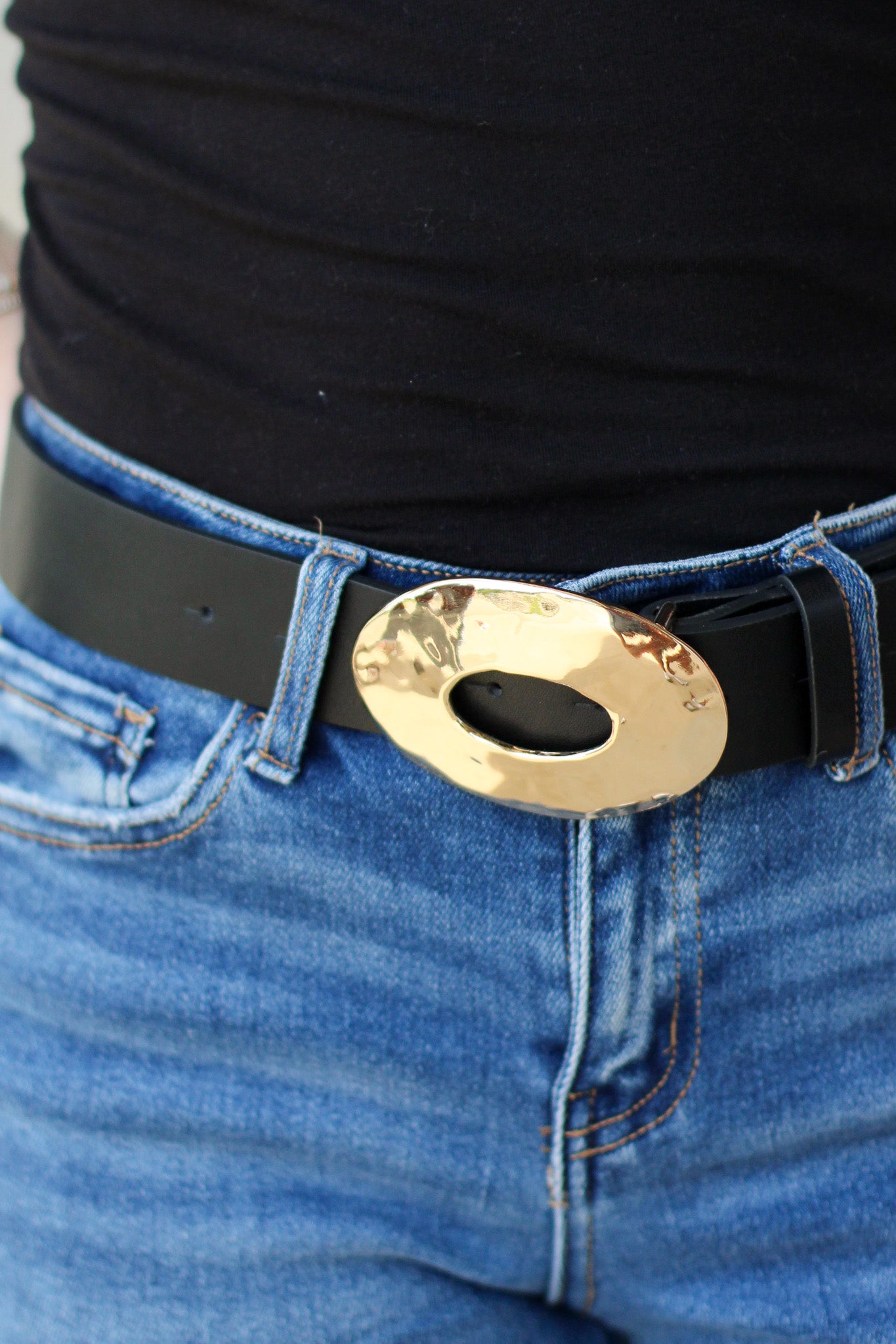 Gold Oval Belt