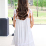 Sweet Serenity Lace Trim Dress