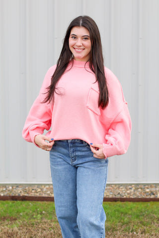 Oversized Pocket Sweater