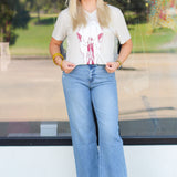 Mr. P's V-Neck Cowskull Tee