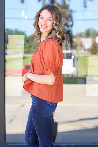 The Cutest Pleated Top