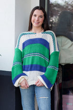 Knitted Colorful Sweater