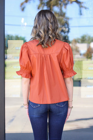 The Cutest Pleated Top
