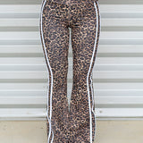 Leopard Activewear Flare Leggings
